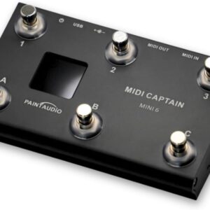 Paint Audio MIDI Captain MINI 6 Foot Controller Multi-Effects Keyboards Synthesizer USB-MIDI DAW DSP Software USB-HID Support Multi-state Switch Cycling(MIDI Captain MINI 6)