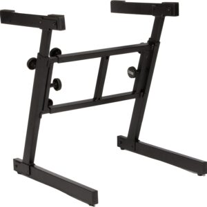 OnStage On-Stage KS7350 Pro Heavy-Duty Folding-Z Keyboard Stand, Black